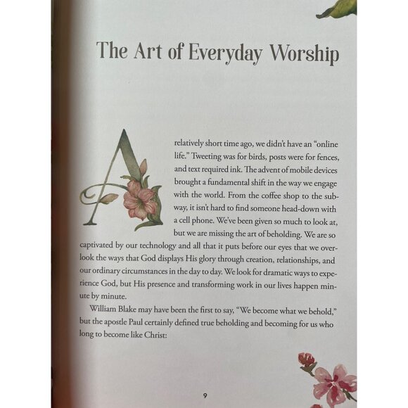 "Beholding And Becoming: The Art Of Everyday Worship" Hardback By Ruth Chou Simo - Picture 6 of 7
